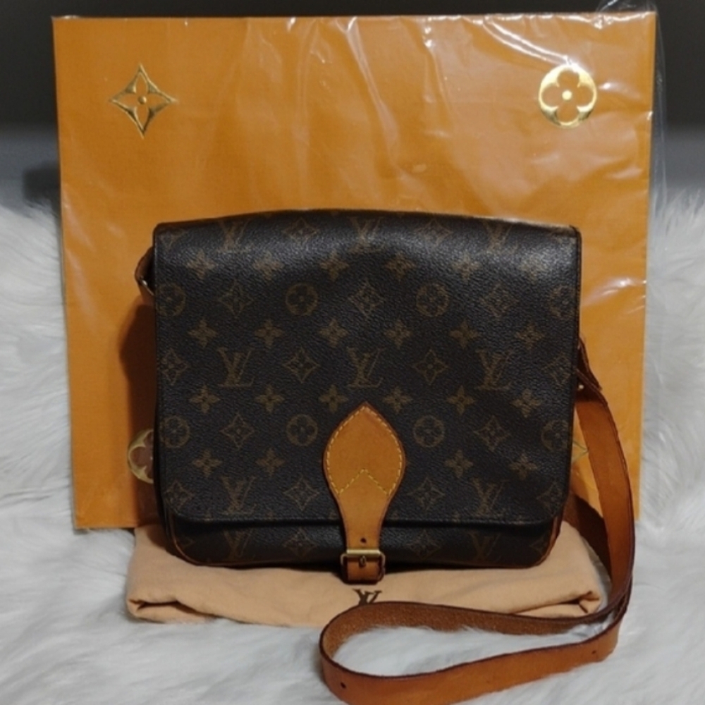 (#9) SALE! Louis Vuitton Brown Monogram Cartouchiere GM Crossbody Bag/DB - Picture 14 of 16
